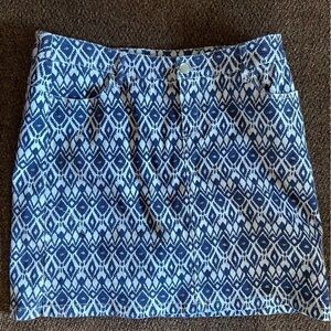 Westport 1962 skort in royal blue lozenges on white. Just right for active gals.